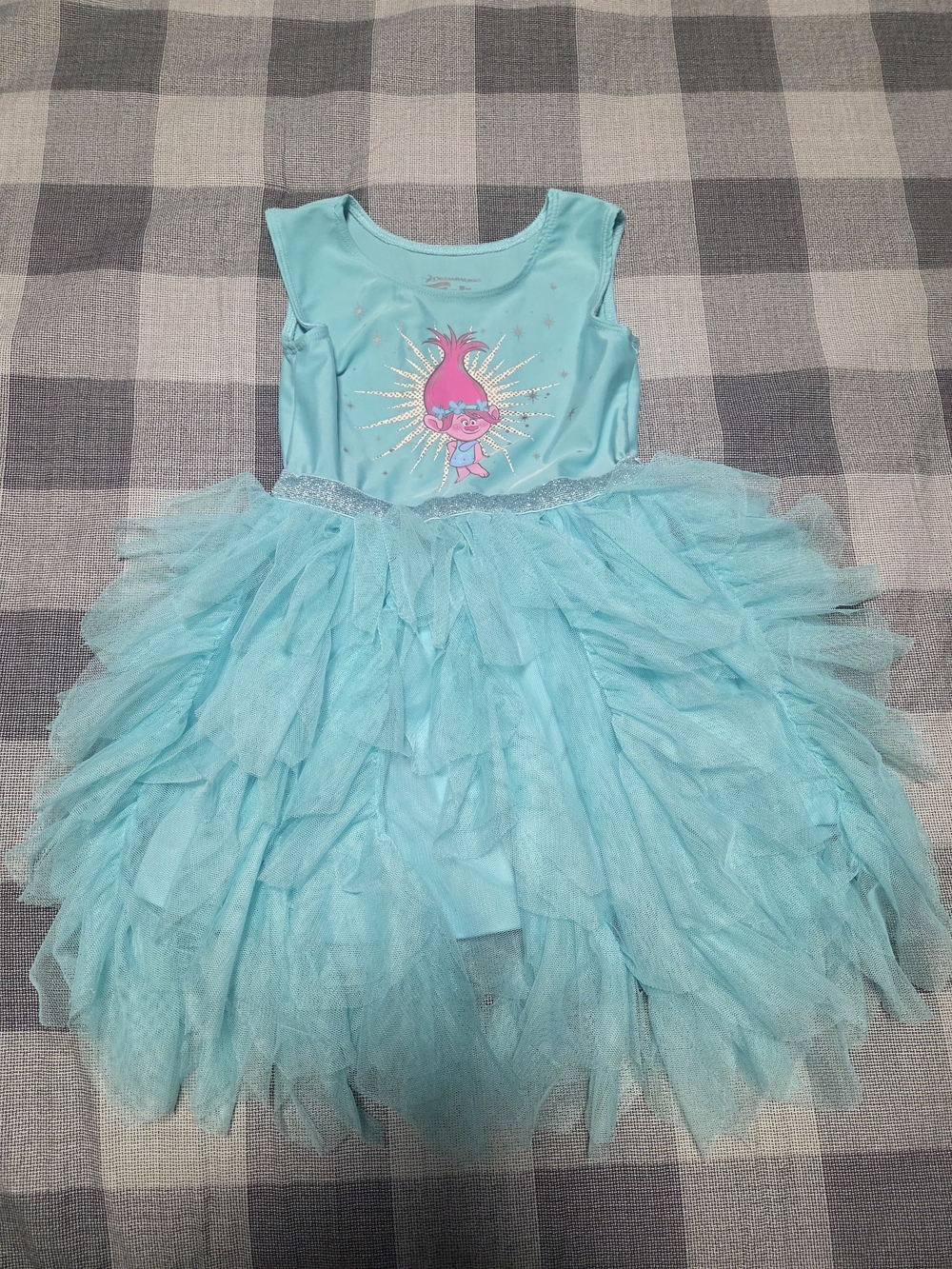 DreamWorks Trolls Poppy Teal Tutu Costume Dress Size 4T